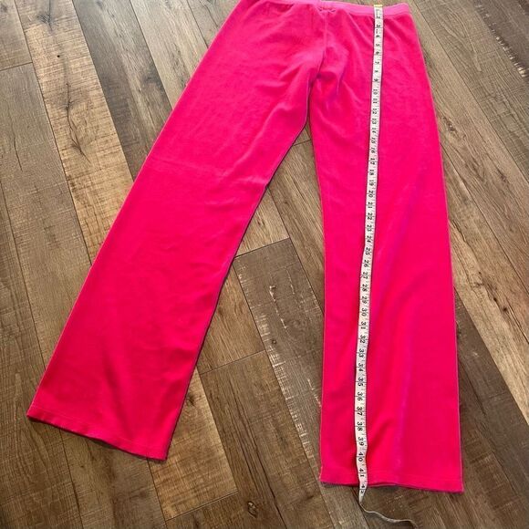 Y2K juicy couture velvet velour Barbie pink tracksuit top size XL bottom size m - Picture 9 of 14